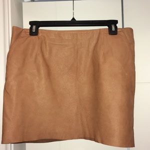 Costa Blanca faux leather skirt